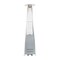 Merrick Lane Stainless Steel Pyramid Shape Portable Outdoor Patio Heater - 7.5 Feet Tall